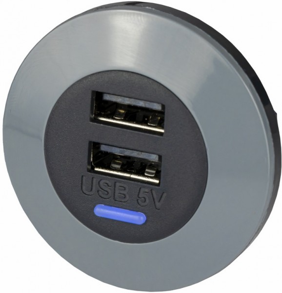 USB Lader 12/24V 2x1,5A (schraub)