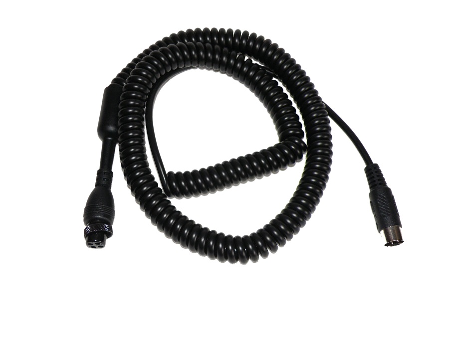HangTon Spiralkabel – ARRI 0B 2-polig Auf TVLogic/Alphatron EVF Monitor Mini-XLR 4-polig, Maßgefertigte Verbindung Für Film-/Kameraequipment